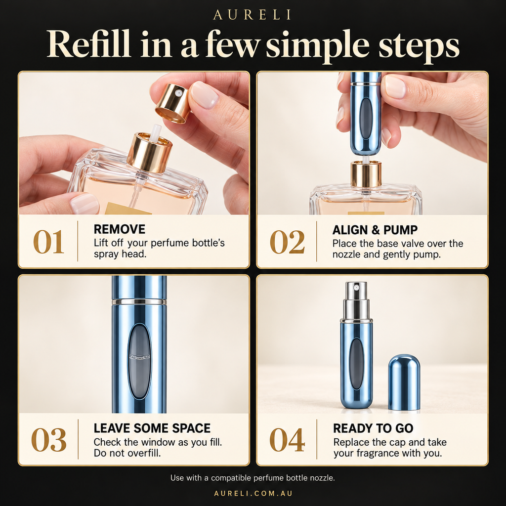 Aureli Refillable Cologne/Perfume Atomiser