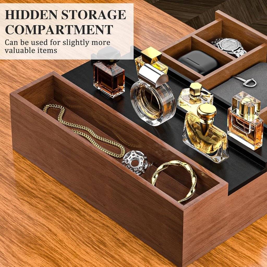 3 & 5 Tier Perfume Display Stand with Drawer | Black Cologne Organizer